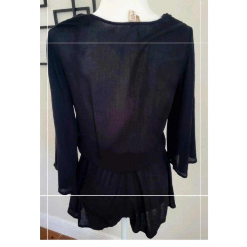 Elan Black V Neck Shorts Romper S NWT - Picture 2 of 3